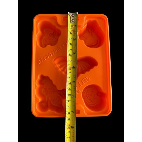 Vintage Jello Jigglers Halloween Orange Jello Molds 1996 Set of 6 Shots Ice Mold - Picture 4 of 5